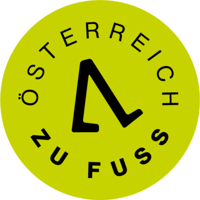 Österreich zu Fuß Logo in Grün