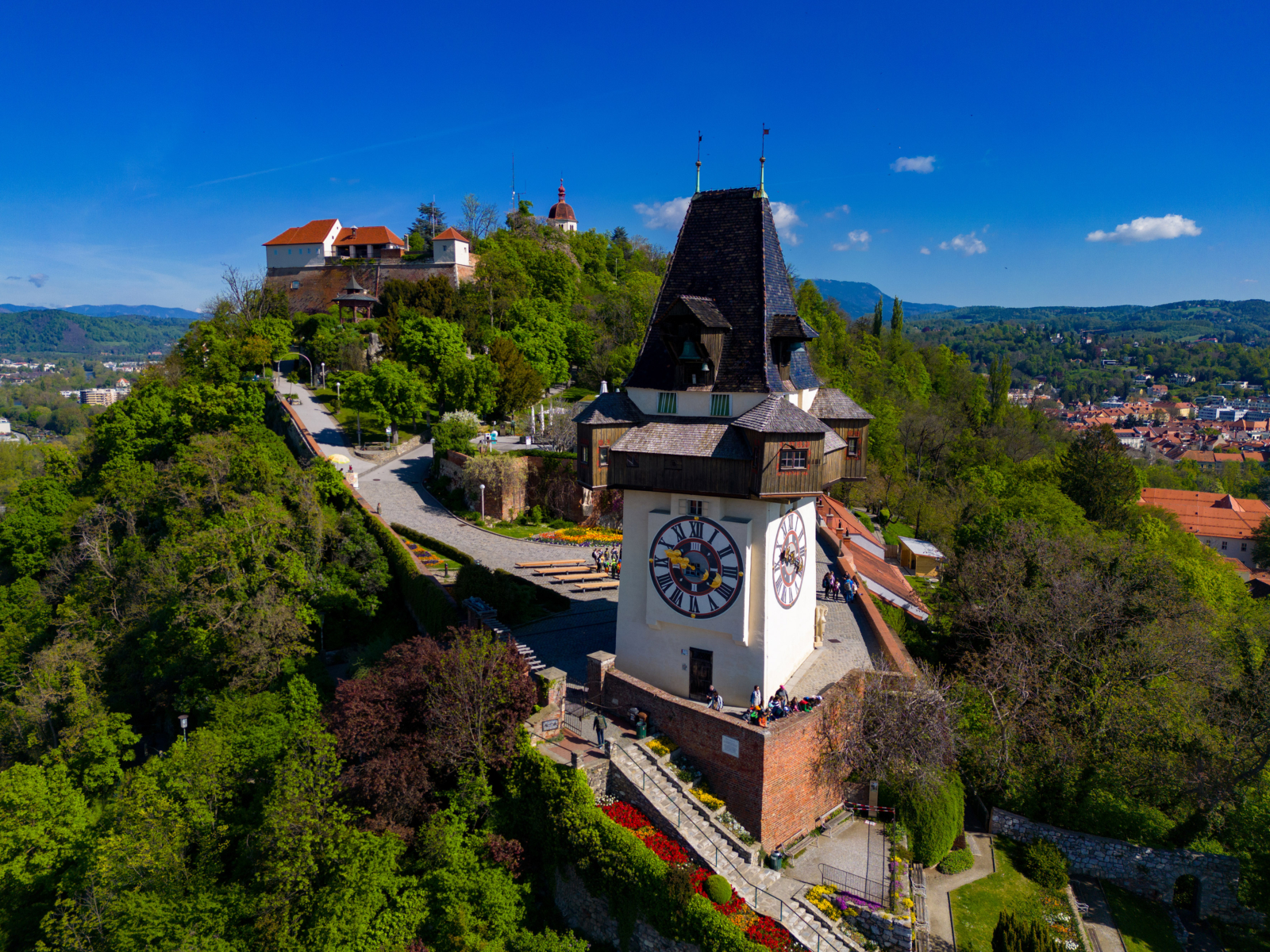 Uhrturm Graz Tourismus Harry Schiffer Uhrturm in Graz