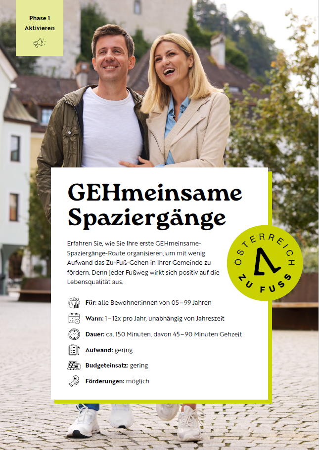 Steckbrief GEHmeinsame Spaziergänge Steckbrief GEHmeinsame Spaziergänge