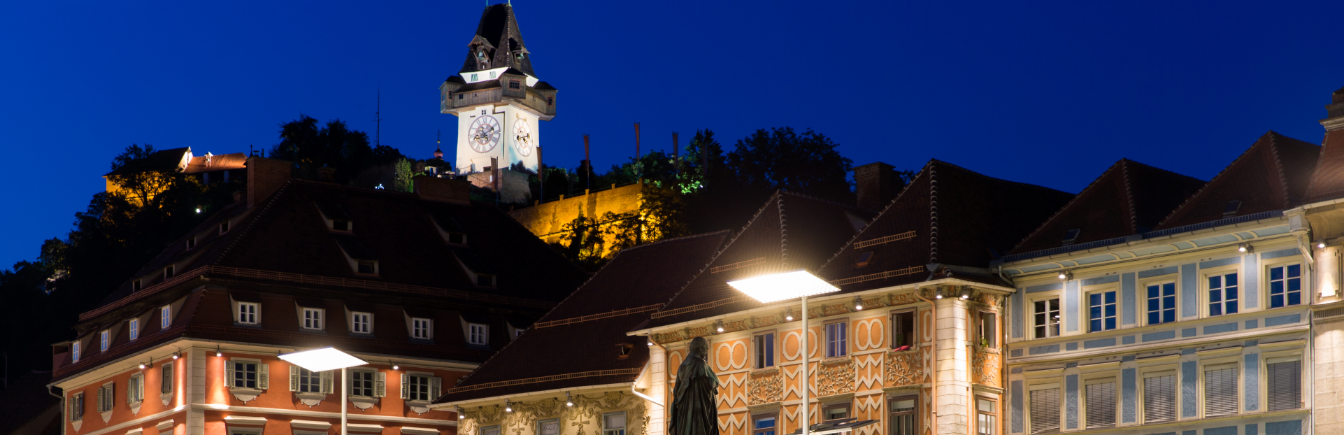 Hautplatz Graz bei Nacht