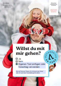 Poster A1 Winter-Walk (individualisierbar)