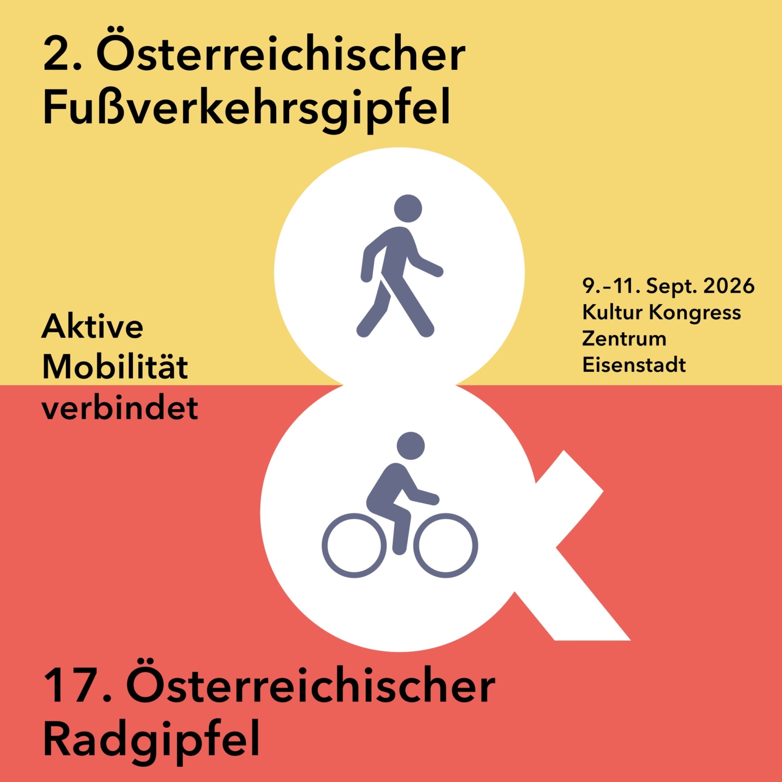 Sujet 2. Österreichischer Fußverkehrsgipfel und 17. Österreichischer Radgipfel.
